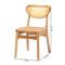 Baxton Studio Nenet Mid-Century Modern Oak Brown Finished Wood and Rattan 2-Piece Dining Chair Set 239-2PC-13412-ZORO - alternate 6